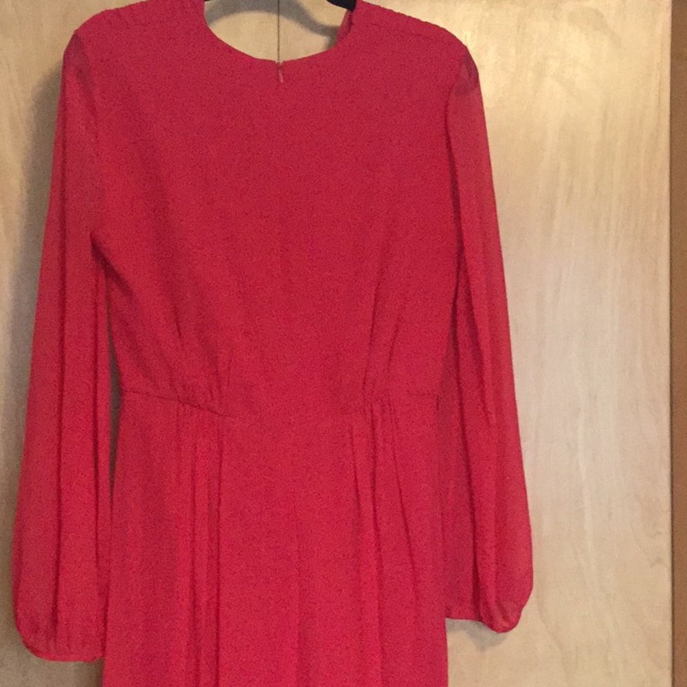 MAX MARA Genarca PleatedLong Sleeve Georgette Gown - Picture 7 of 12